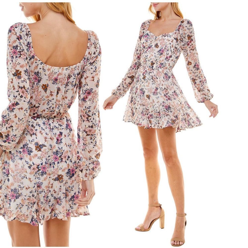 Floral baby doll dress M - Picture 3 of 10